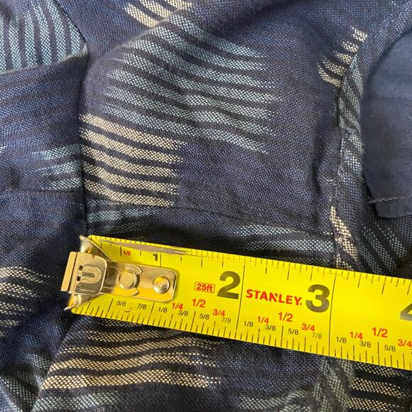 Madewell Pasadena Blue Pull-On Shorts in Jacquard Stripe Size Medium - Picture 11 of 11